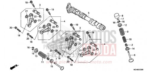CAMSHAFT/VALVE (FRONT) VFR1200XDE de 2014
